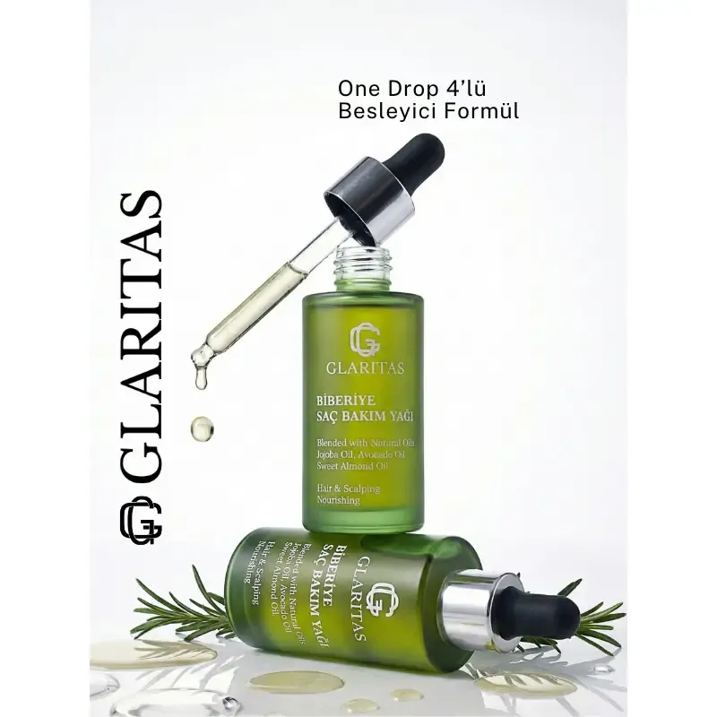 Glaritas Biberiye Saç Bakım Yağı %100 Doğal ve Saf 50 ml