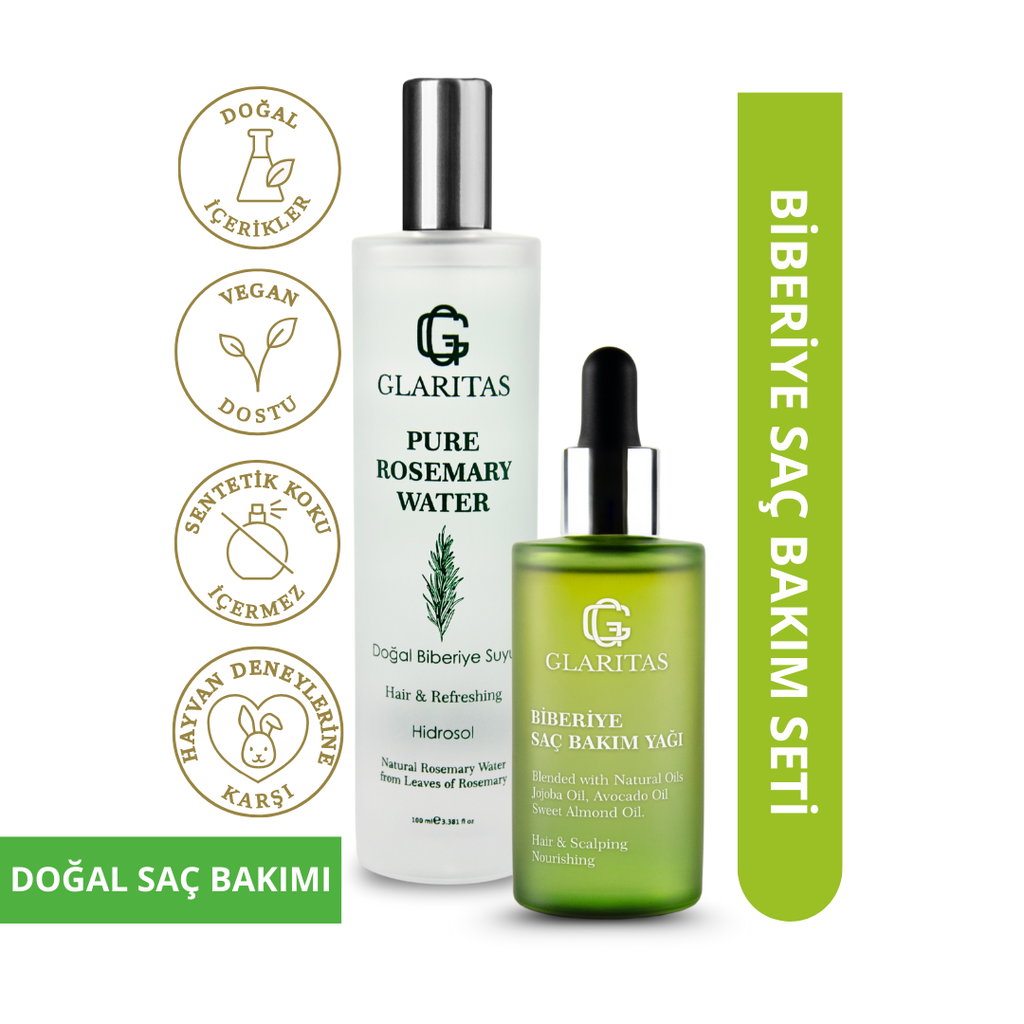 Glaritas Rosemary Hair Tonic and Hair Care Oil Set